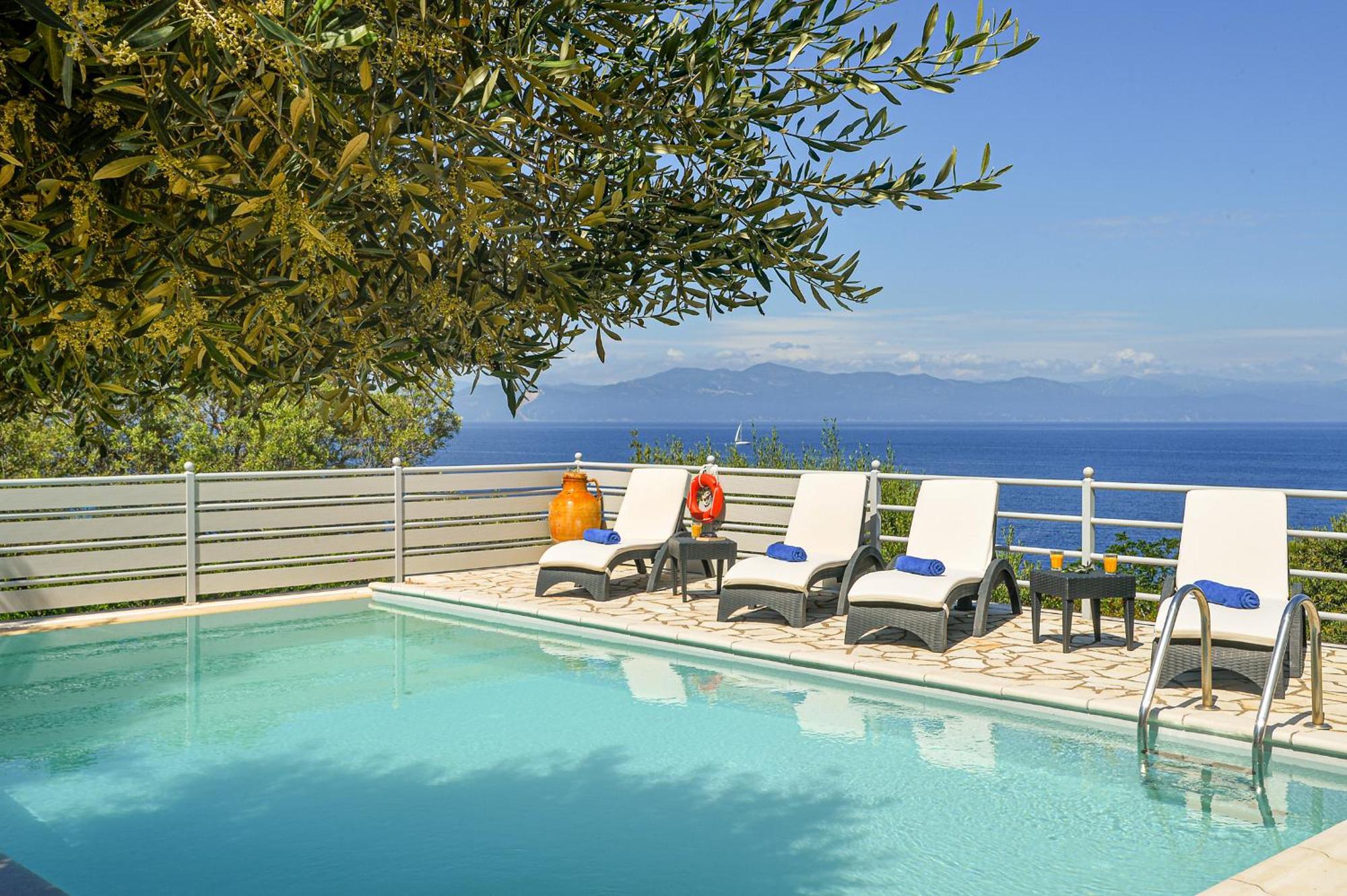 Lioniskari Seaviews - Paxoi'S Private Pool Oasis Villa Porto Ozias ภายนอก รูปภาพ